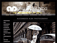 Tablet Screenshot of alexanderalbaphotography.com.au